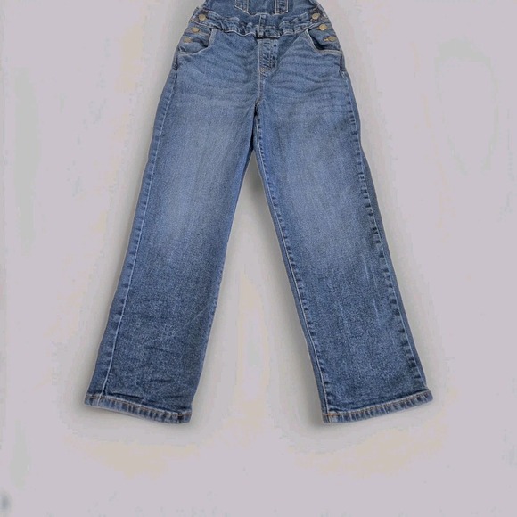 Vintage Eusie Blue Denim Overalls Kids Size 11 Pockets Belt‎ Loops - Picture 3 of 14